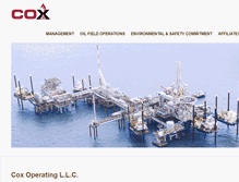 Tablet Screenshot of coxoperating.com